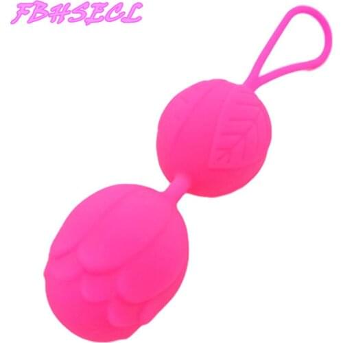 FBHSECL Kegel exercise trainers Kegel Ben Wa Ball Vaginal Tight Exercise Machine Sex Toys for Women Silicone Smart Ball