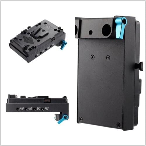 V Mount V-lock Plate with NP-FZ100 Dummy Battery Adapter For BMCC BMPCC Sony A7III A9 A7RIII A7RIV Camera for Monitor Recorder