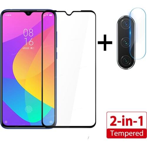 2 in 1 Tempered Glass For Xiaomi Mi 9 Lite 9 SE Mi9 SE Camera Screen Protector For Mi A3 Lite Full Cover Camera Lens Film Glass