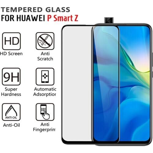 9D full cover for huawei p smart Z pro tempered glass protective film p smart plus 2019 2018 phone screen protector on the glass