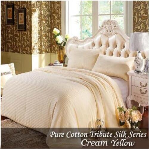1+1>2 Silk Winter Comforter! 4.5kg 100% Mulberry Silk Comforters! Royal Yellow douillette lit Queen funda nordica 150 colchas