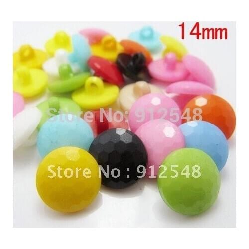 100pcs Mix Nylon Sewing Buttons Scrapbooking 14mm,001
