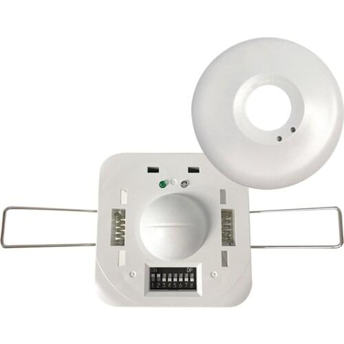 360 degree Microwave Radar Sensor Recessed Motion DetectorLight Switch 220-240V Recessed Ceiling Body Motion Detector for home