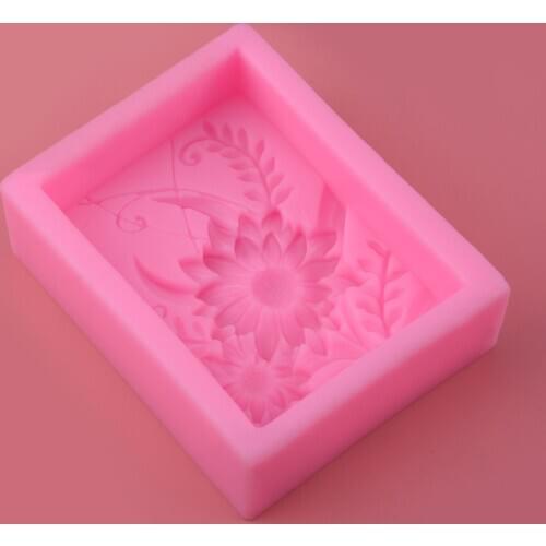 3D Silicone Sunflower Fondant Mold Cake Decorating DIY Chocolate Sugar Soap Mould Tool