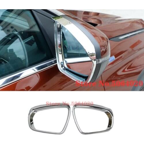 ABS Chrome For Peugeot 3008 GT 5008 2nd 2017 2018 Car Accessories Car rearview mirror block rain eyebrow Cover trim styling 2pcs