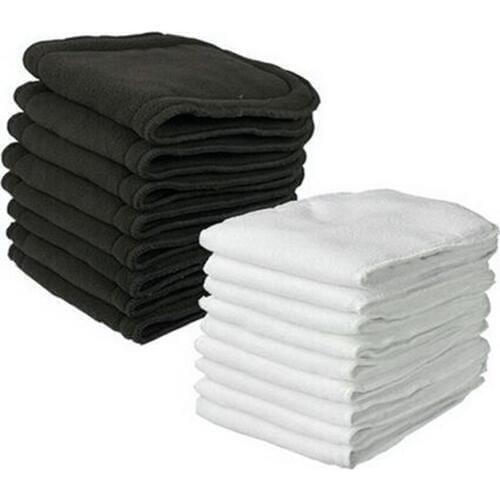 Babyland 20pcs Microfiber Diaper Inserts Nappy Absorbers +20 Pieces (5) Layers Bamboo Charcoal Inserts For Pocket Diaper Onsales