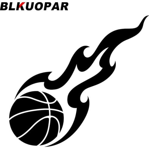 BLKUOPA Passionate Basketball Image Car Stickers Sunscreen Decals Motorcycle Windshield Auto Air Conditioner Vinyl Car Wrap