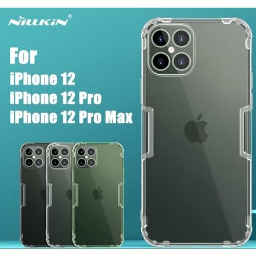 Case for iPhone 12 NILLKIN Nature TPU Transparent Soft Back Cover Case for iPhone 12 Pro Max