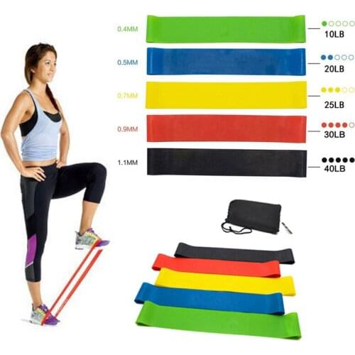 Elastic Bands For Home Fitness Stretching Strength Training Gym Pilates Exercise Crossfit Workout Equipment Resistance Bands ML