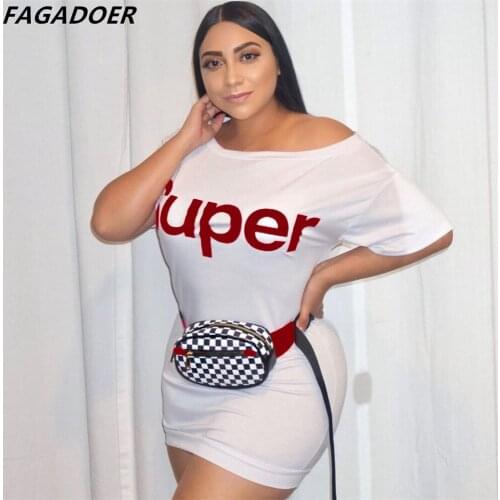 FAGADOER White Summer Dresses