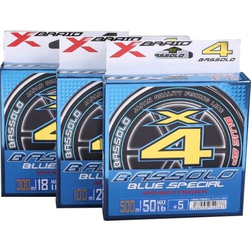 YGK Fishing Line 100M 300M 500M X4 PE Braided Fishing Lines Made in Japan High Strengthen Fishlines