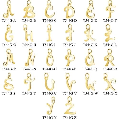 Lyvior 26 Letter Pendant Jewelry Accessories Laser Cutting Stainless Steel For Best Friend Anniversary Birthday Graduation Gifts