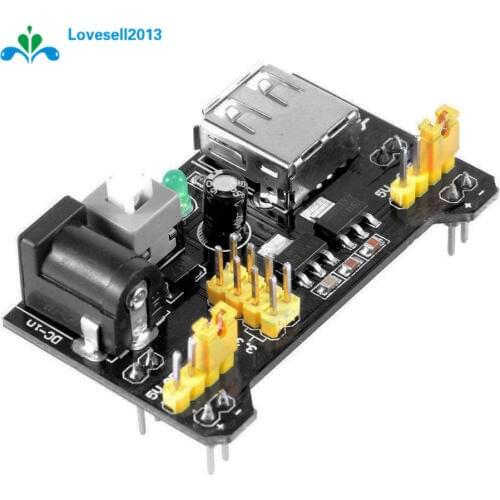 2 PCS MB102 Breadboard Power Supply Module 3.3V 5V For Arduino Solderless Breadboard