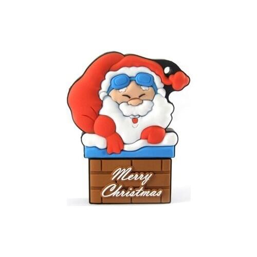 Lovely Christmas Gifts USB Flash Drive Mini USB Flash Disk Santa wishes in christmas Styles Pendrive 32GB 64GB USB 2.0 Bulk Gift