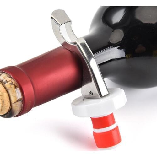 Multifunctional Beer Red Wine Tool Stainless Steel Bottle Opener Silicone Cork Wine Stopper Kitchen Accessories LX8283