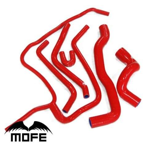 MOFE 7pcs Silicone Radiator Hose Kit for Saab 9-3 2.0T 1998~2002