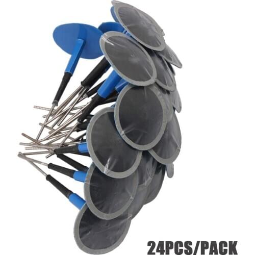 24pcs Tyre Puncture Repair Wired 4mm Plug Patch Mushroom Car Van Quad Trike tubeless tire repair kit