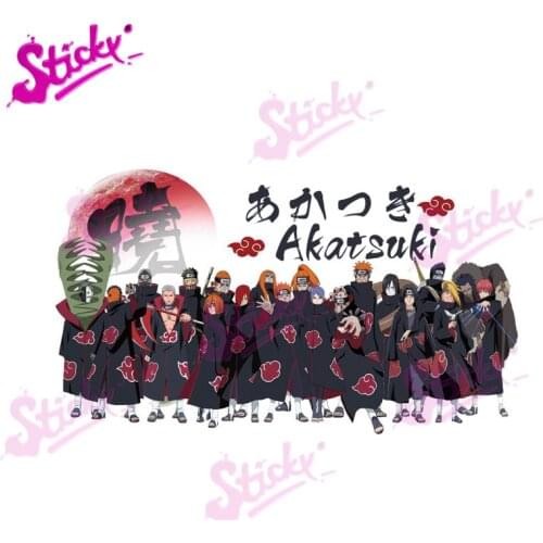STICKY Uzumaki Ninja Akatsuki Kakashi Anime Car Sticker Decal Decor Cover Scratches Waterproof Laptop Trunk Window Wall