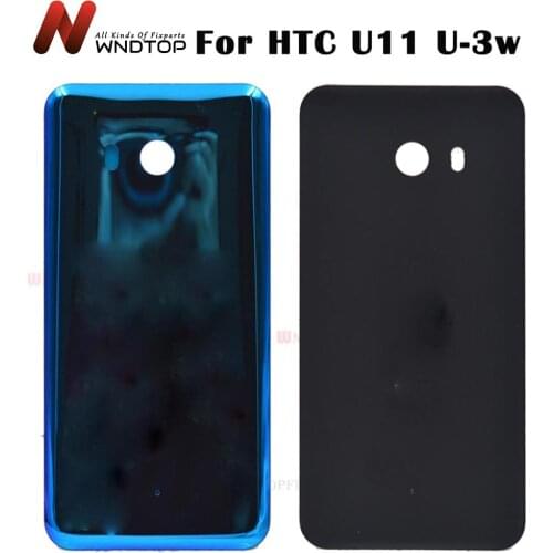 NEW 3D Glass For HTC U11 U-3w W-1w Back Cover Case Battery Door Without Camera Lens Glass Housing 5.5" For HTC U11 Battery Cover