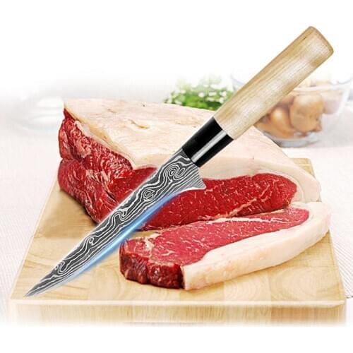 Boning Knife 6 inch Japanese professional Sashimi Sushi Knife Cleaver Butcher Knife for Ribs Steak Meat Fish Kitchen Accessories