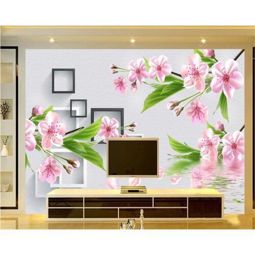 Beibehang wallpaper 3d on the wall mural Custom beautiful floral wallpaper minimalist bedside background wallpaper for walls 3 d