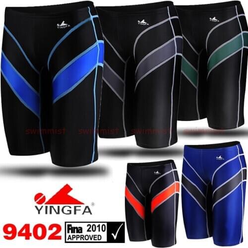 [FINA APPROVED] NWT YINGFA MENS BOYS‘S 9402 COMPETITION TRAINING RACING JAMMERS PROFESSIONAL SWIMMING TRUNKS ALL SIZE