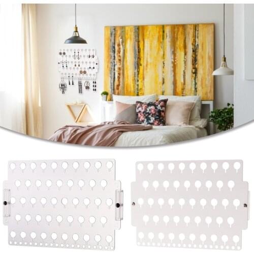 Jewelry Organizer Display Adhesive Hanger Jewelry Storage Earring Ring Organizer Earring Necklace Ring Display Holder