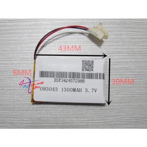 Polymer lithium battery 803043 083043 3.7V 803040 electronic dog wireless transmitter 1300MAH Tablet PC general battery