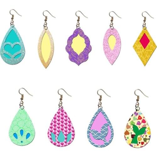 Handmade Earrings Cutting Dies die cut & wooden dies Suitable for common die cutting machines on the marke