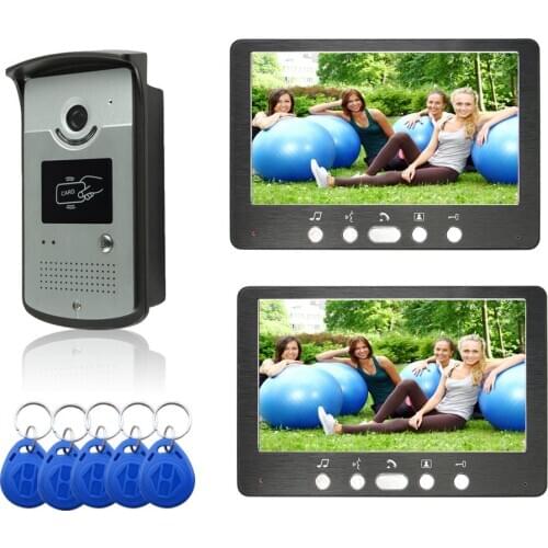 RFID Wired Video Door Phone Waterproof Camera Doorbell Intercom for Home Remote Monitor Unlock