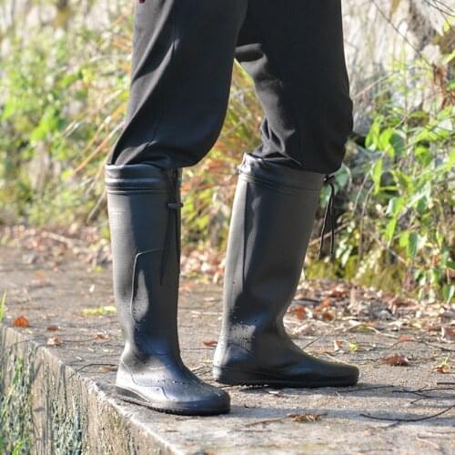 High tube rain shoes light fashion rain boots anti slip EVA water shoes outdoor fishing water boots