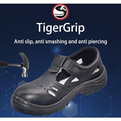 Tigergrip Mens Work Safety Shoes Steel Toe Breathable Lightweight Anti-smashing Anti-puncture Construction Protective Footwear