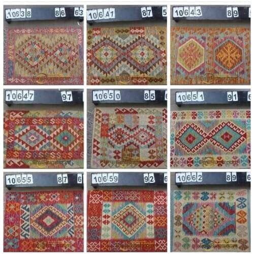 Woven Floor Carpet For Bedroom Square Rug Turkish Rugs Sale Wool Knitting Carpets Kilim Fabric