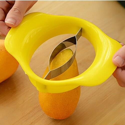 Creative Stainless Steel Mango Cutter Kitchen Mango Splitter Fruit Peach Slicer Cutter Kitchen Stuff Kitchen Gadget Accessories