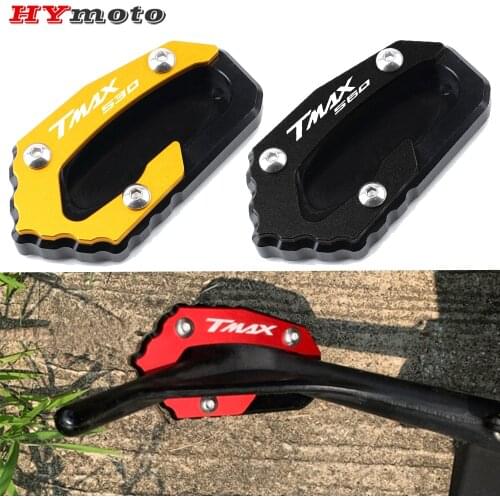 For Yamaha T-MAX TMAX 530 560 SX DX TMAX530 TMAX560 XP530 Tech-Max Motorcycle Kickstand Side Stand Extension Pad Enlarge Plate