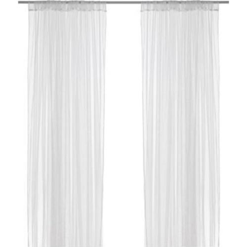 Europe Solid White Yarn Curtain Window Tulle Curtains For Living Room Kitchen Modern Window Treatments Voile Curtain