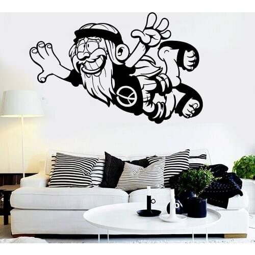 Vinyl Wall Decal Old Positive Hippie Peace Symbol Stickers Home Decoration Living Room Boys Bedroom Garage Posters P301