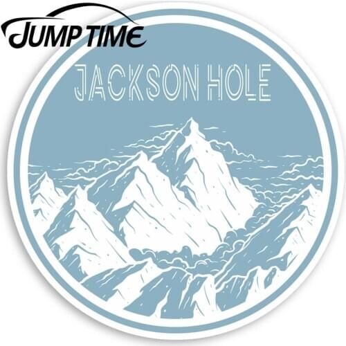Jump Time Jackson Hole America Vinyl Stickers - Ski USA Sticker LuggageWaterproof Car Decal Trunk Car Accessories
