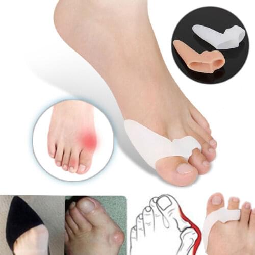 Big Toe Straightener Thumb Valgus Protector Silicone Gel Foot Fingers Toe Separator Bunion Adjuster Feet Pads Relief Foot Pain