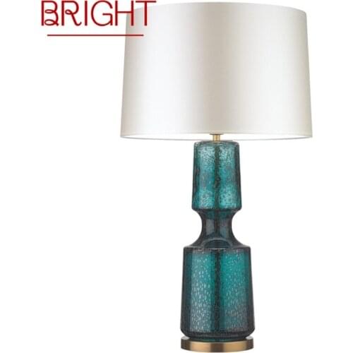 BRIGHT Nordic Simple Table Light Contemporary Desk Lamp LED for Home Bed Room Decoration