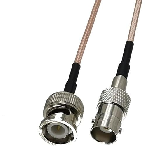 1pcs RG316 BNC Male Plug to BNC Female Jack RF Coaxial Connector Pigtail Jumper Cable New 4inch~5M