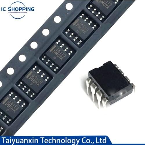 10PCS New MC34119 SMD SOP8 Straight Plug DIP8 MC34119DR2G MC34119L 34119 MC34119P MC34119API Low Power Audio Amplifier Brand