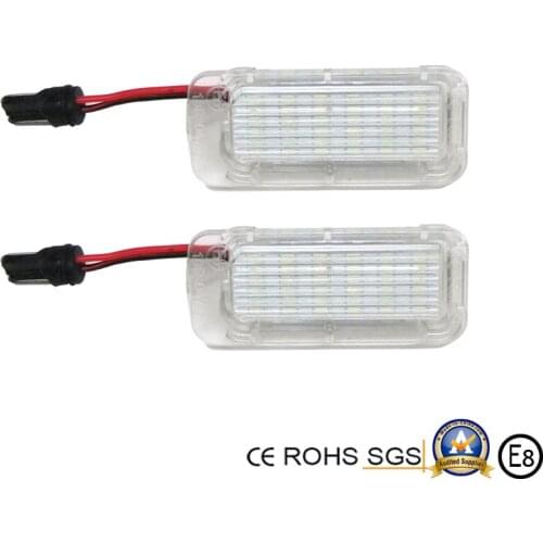 2pcs For Focus 5D Fiesta Mondeo MK4 C-Max MK2 S-Max Kuga Galaxy Car License Plate Lights LED Number Lamps White 6000K Error Free