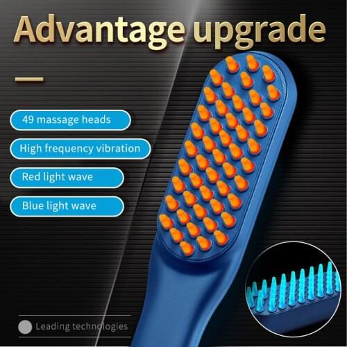 2021 Massage Comb Electric Laser Hair Growth Comb Anti Hair Loss Infrared Hair Brush Anti-static Anti Hair-loss Scalp Massager