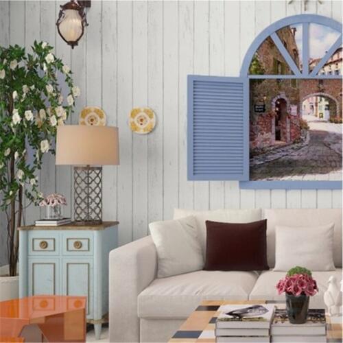 Beibehang home decor mural Wood Panel non-woven 3D wallpaper Roll Natural Rustic Scrapwood Woodboard wallcovering Design Vintage