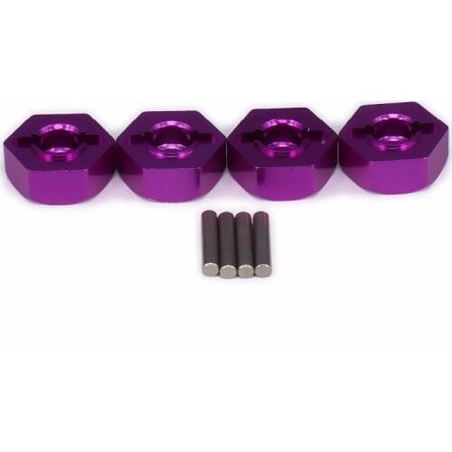 4PCS RCAWD Aluminum Wheel Hex Hub Adaptor For Rc Hobby Model Car 1/14 Lc Racing Full Series BE6006 Hex Hub Wheel Hub Adaptor