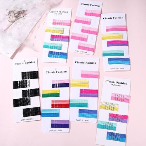 50PCS/Set Girls Colorful Basic Simple Barrettes Children Bangs Hold Hair Decorate Hairpins Hair Clips Fashion Hair Accessories