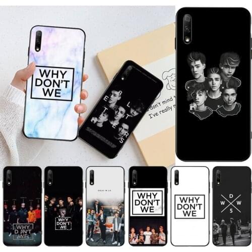 CUTEWANAN Why dont we TPU black Phone Case Cover Hull for Huawei Honor 30 20 10 9 8 8x 8c v30 Lite view pro