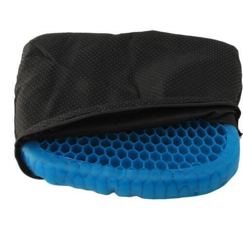Elastic Gel Seat Cushion,Large Size Honeycomb Flexible Ice Cooling Sofa Pad,Non-Slip Massager Healthy Pain Care for Office Home
