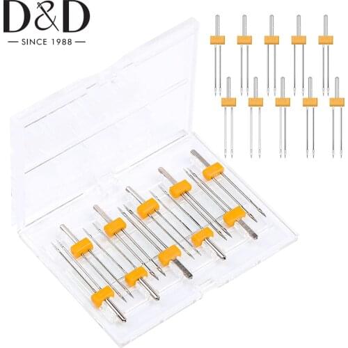 10Sizes Sewing Machine Needles Universal Regular Point for Home Sewing Machine with Sizes Double Twin Needles Accessories